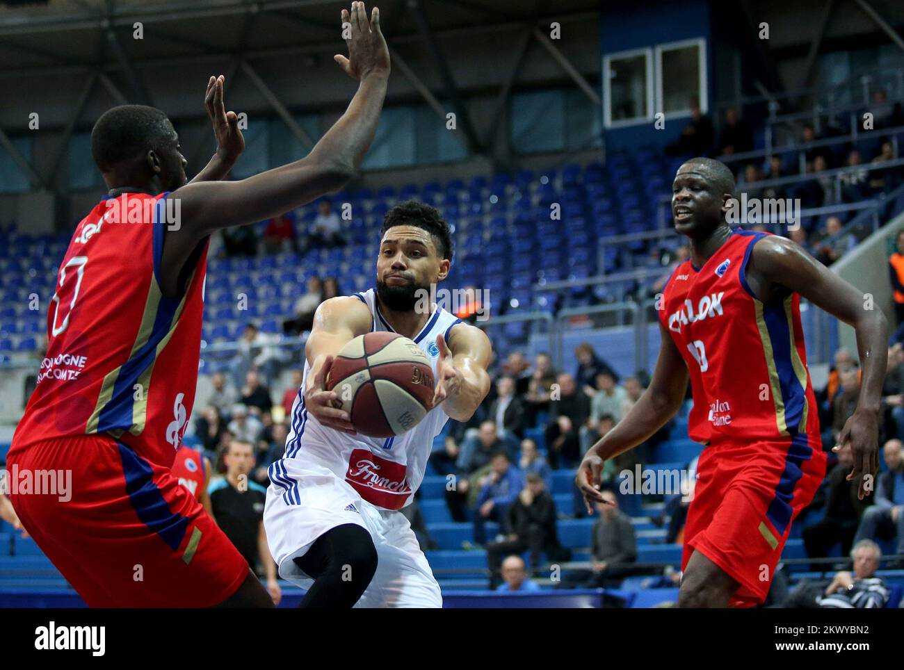 08.03.2017., Drazen Petrovic Basketballhalle, Zagreb - FIBA Europe Cup 2017, Viertelfinale, Cibona gegen Elan Chalon. Scottie Reynolds. Foto: Igor Kralj/PIXSELL Stockfoto