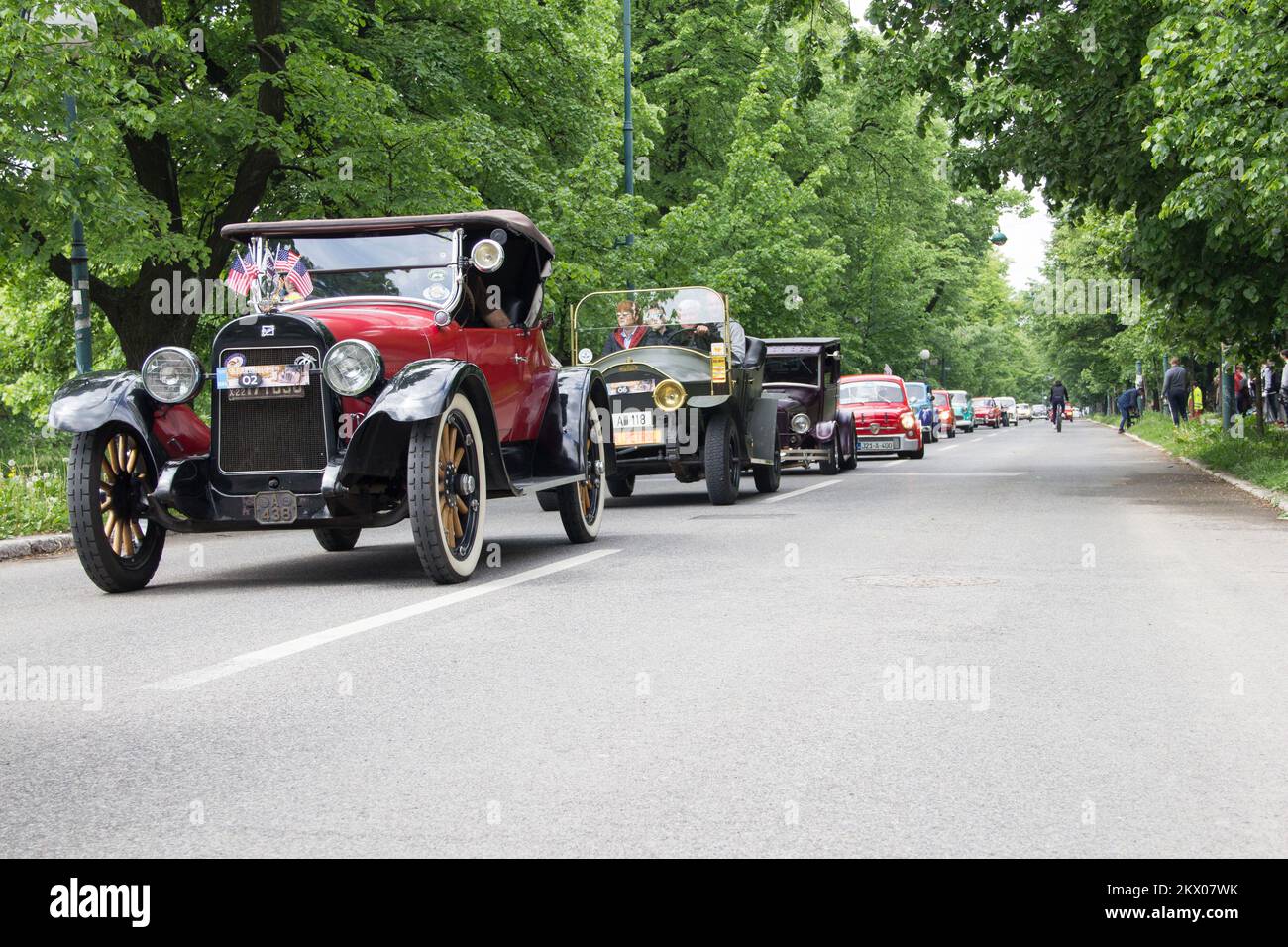 06.05.2017., Sarajevo, Bosnien und Herzegowina - XV Internationale Oldtimer-Tagung. Besucher konnten 52 ältere Menschen aus Kroatien, Ungarn, Deutschland, Slowenien, Serbien und Bosnien und Herzegowina sehen. Foto: Aleksandar Knezevic/HaloPix/PIXSELL Stockfoto