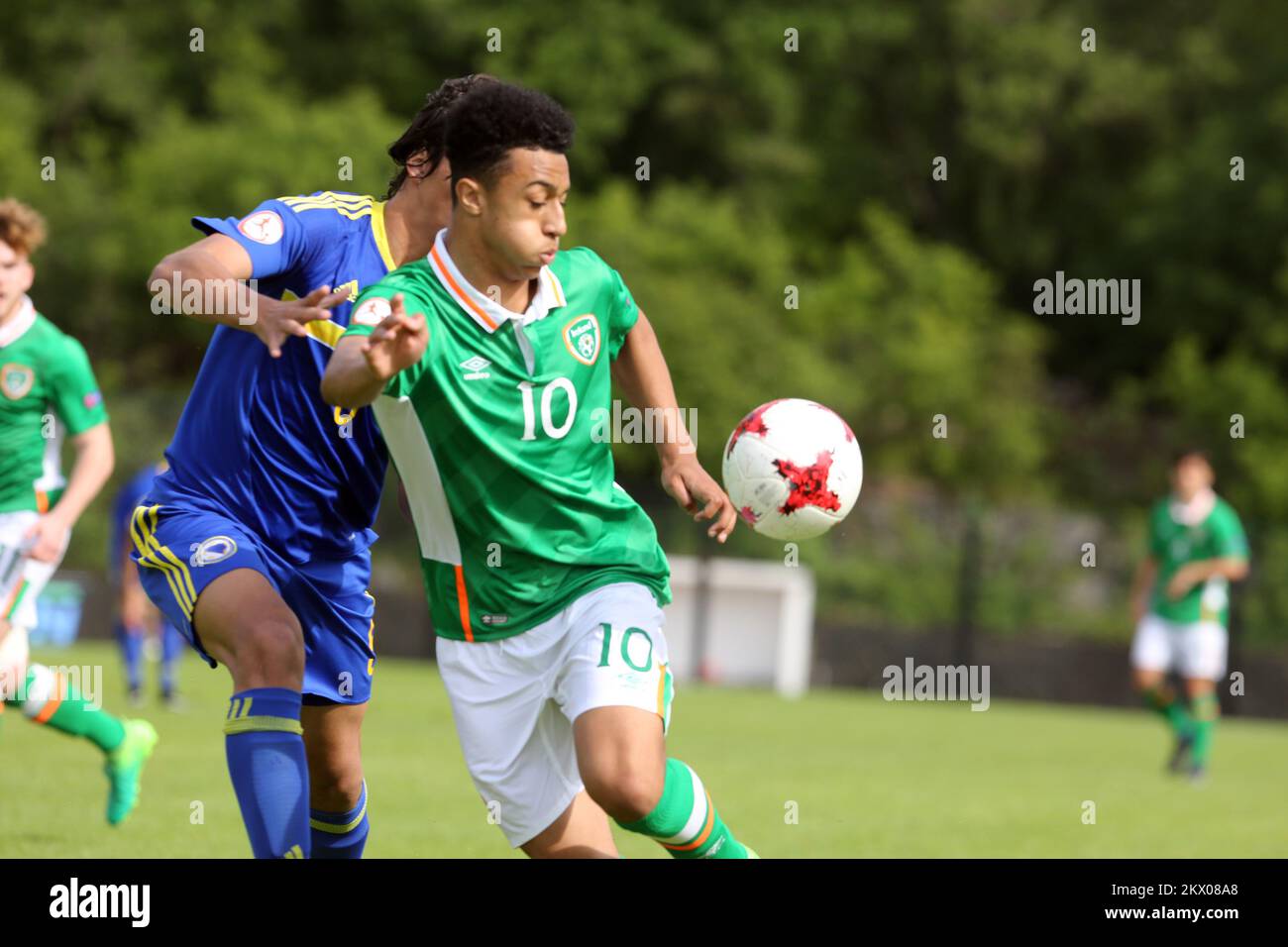 07.05.2017., Kostrena, Kroatien - UEFA-Europameisterschaft U-17 2017. Im Zuknica Stadion, Gruppe C, Republik Irland gegen Bosnien und Herzegowina. Adam Idah. Foto: Goran Kovacic/PIXSELL Stockfoto