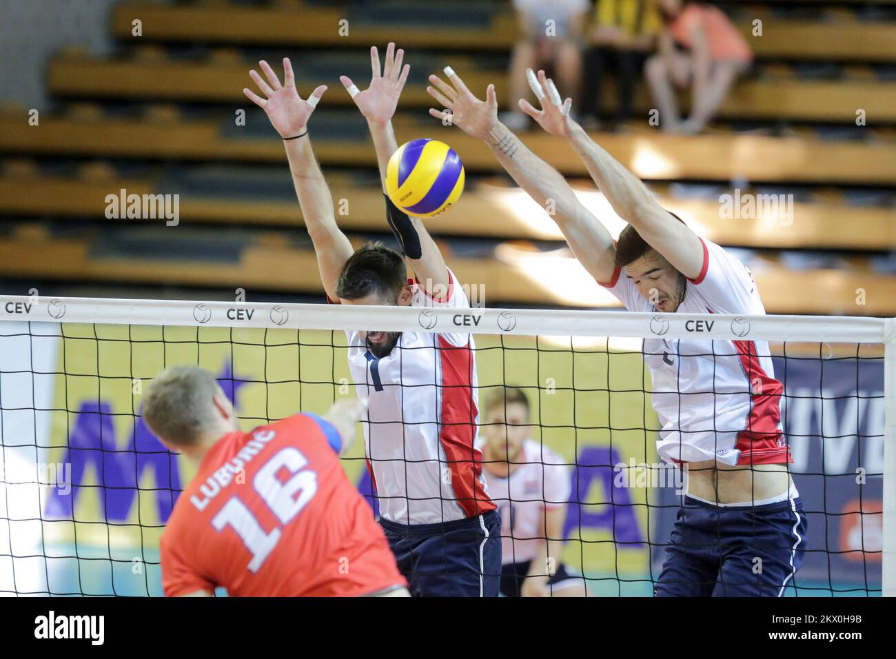 28.05.2017., Zagreb, Kroatien - 2018 FIVB Volleyball World Championship - Men European Qualification, 5.. Runde, Gruppe E, Kroatien gegen Serbien. Drazen Luburic. Foto: Luka Stanzl/PIXSELL Stockfoto
