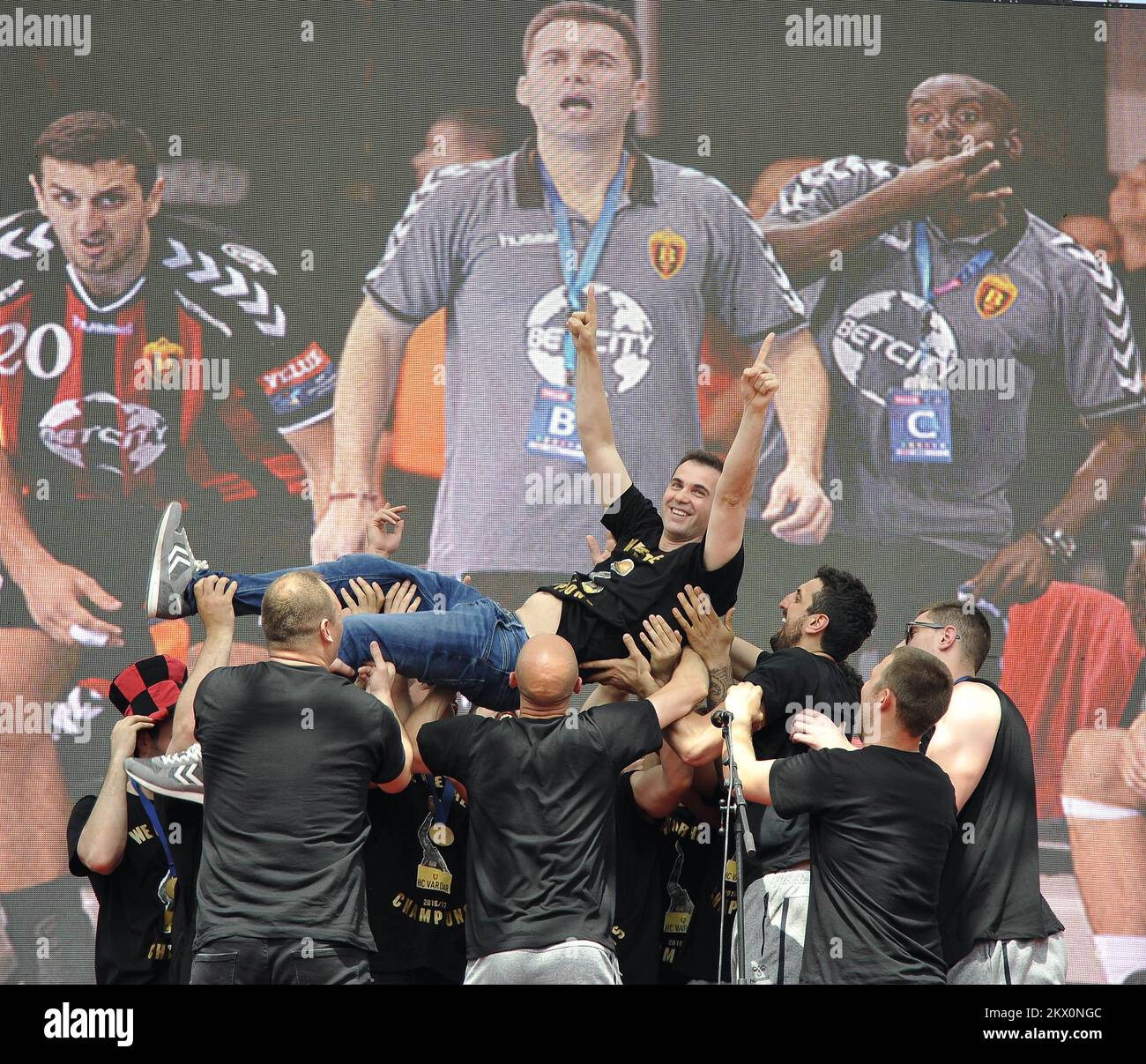 06.06.2017., Skopje, Mazedonien Vardar Handball Champions, die
