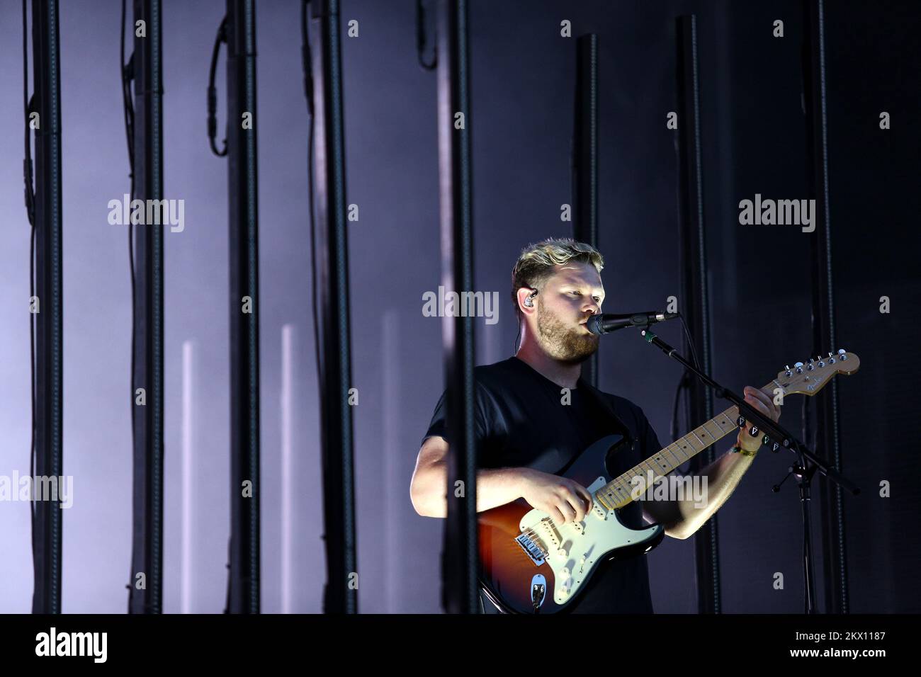 20.06.2017., Zagreb, Kroatien - die Indie-Rock-Giganten Alt-J treten während des INmusic Festivals auf, Kroatiens größtem internationalem Open-Air-Festival. Das Festival findet auf der Jugendinsel in der Mitte des Jarunsees von Zagreb statt. Foto: Anto Magzan/PIXSELL Stockfoto