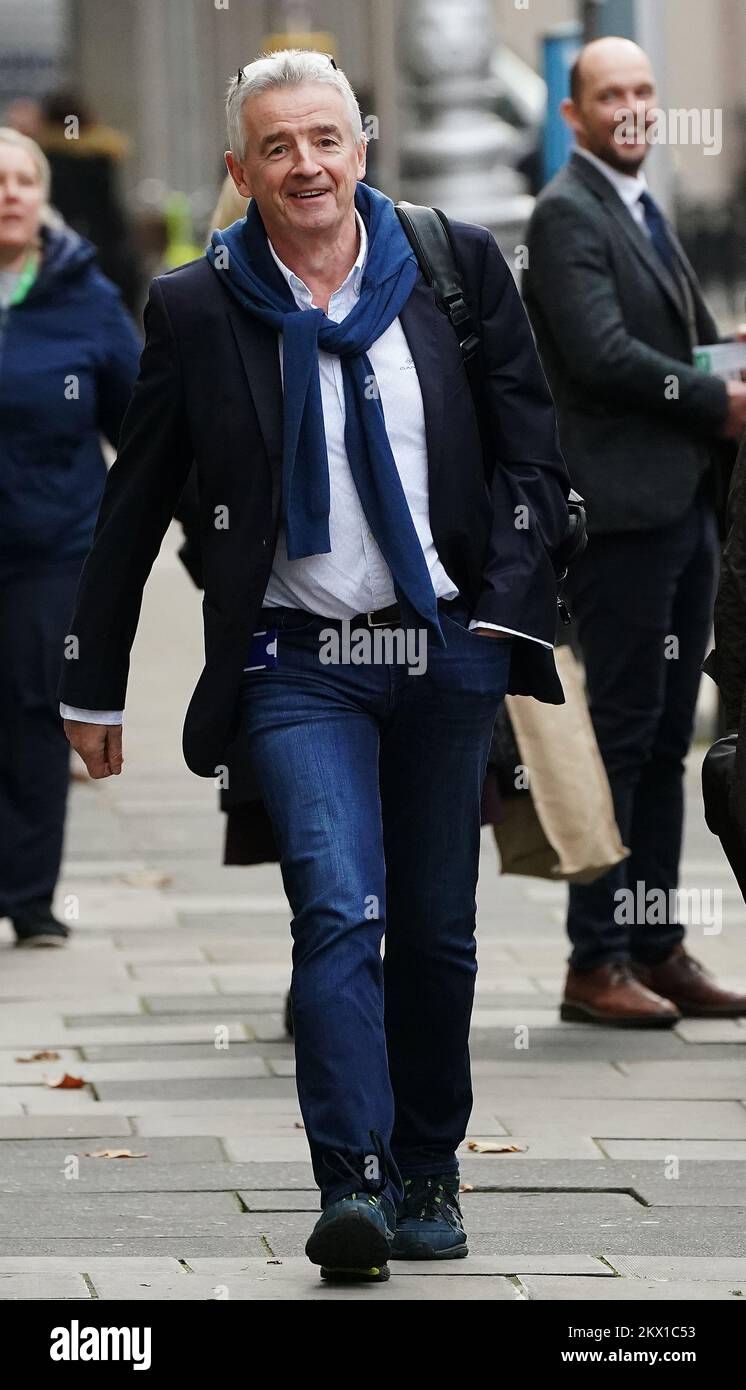 Michael O'Leary, Geschäftsführer von Ryanair, trifft in Leinster House