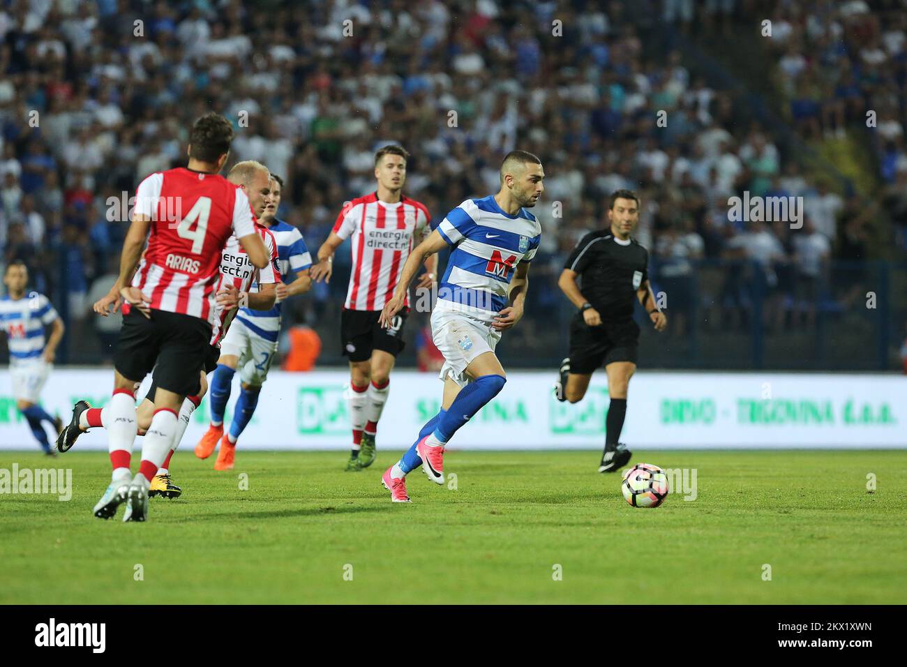 03.08.2017., Stadion Gradski vrt, Osijek, Kroatien - UEFA Europa League, dritte Qualifikationsrunde, zweite Etappe, NK Osijek - PSV Eindhoven. Foto: Marko Mrkonjic/PIXSELL Stockfoto