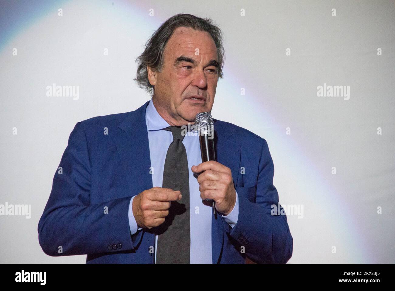 13.08.2017., Sarajevo, Bosnien und Herzegowina - Oliver Stone erhielt Honorary Heart of Sarajevo auf dem Festival für seinen bemerkenswerten Beitrag zur Kunst des Films. Foto: Aleksandar Knezevic/HaloPix/PIXSELL Stockfoto