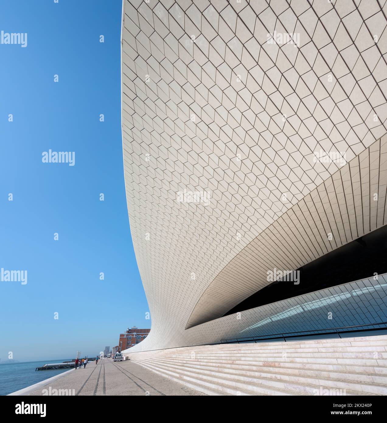 Museum für Kunst, Architektur und Technologie (MAAT) - Lissabon, Portugal Stockfoto