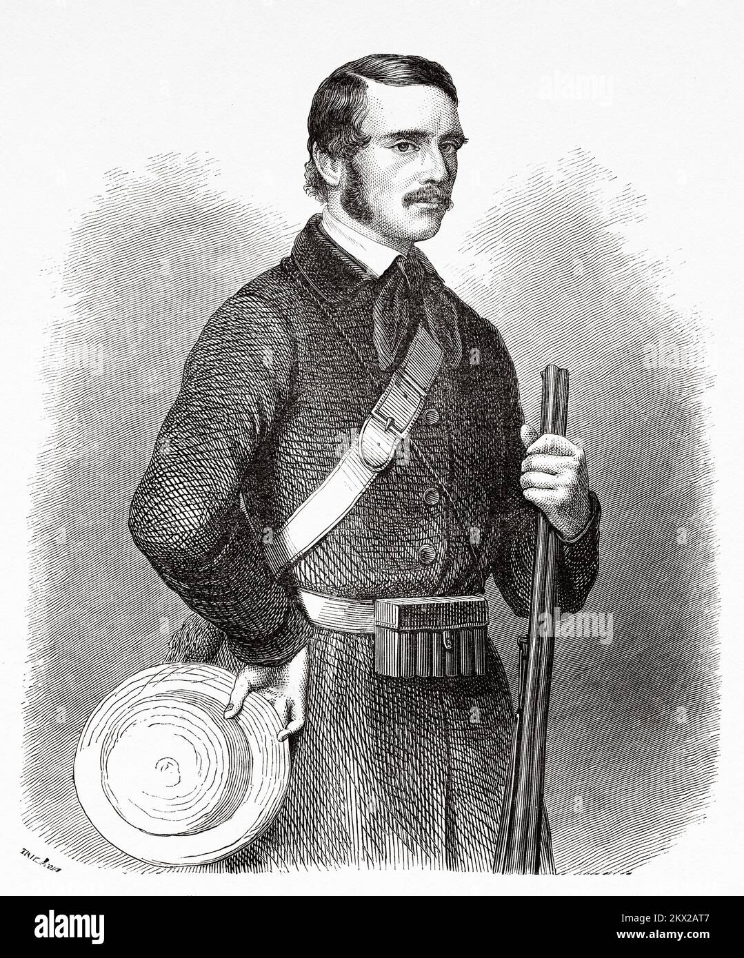 Charles John Andersson (1827-1867) schwedischer Naturforscher Stockfoto