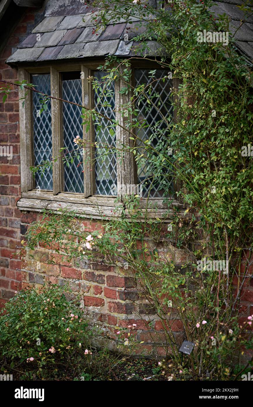 Arley Hall und Gardens Cottage Fenster Stockfoto
