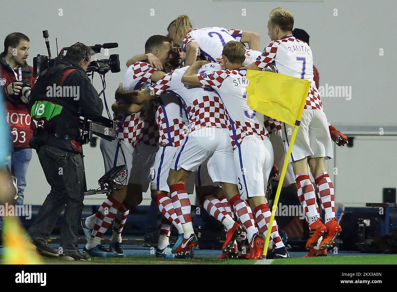 09.11.2017., Zagreb, Kroatien – Europameisterschaft im Maksimir-Stadion: Erste Etappe der FIFA-Weltmeisterschaft 2018 in Russland zwischen Kroatien und Griechenland. Foto: Goran Stanzl/PIXSELL Stockfoto