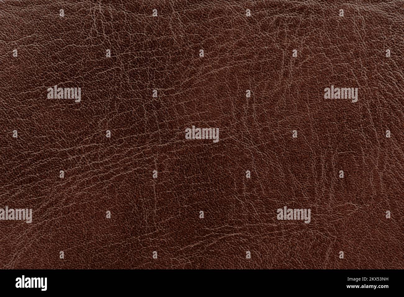 Brauner Lederhintergrund. Textur aus echtem Leder Stockfoto