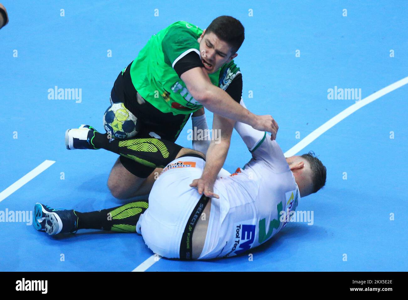 26.03.2018., Nasice, Kroatien - EHF Cup, Gruppe C, Runde 5, RK Nexe - frisch auf Goeppingen. Foto: Davor Javorovic/PIXSELL Stockfoto