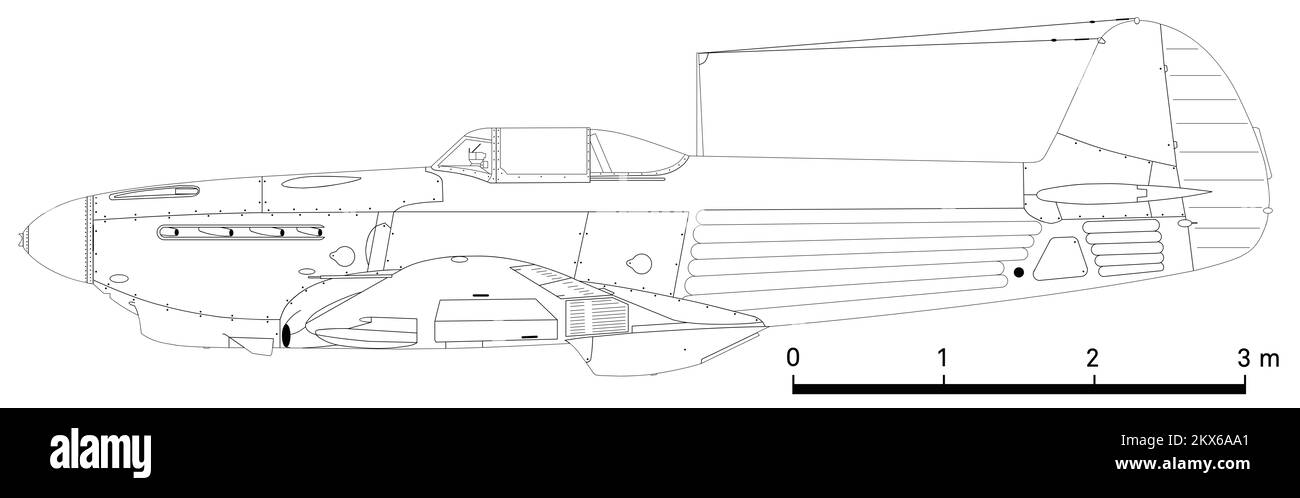 Yakovlev Yak-1b Stockfoto