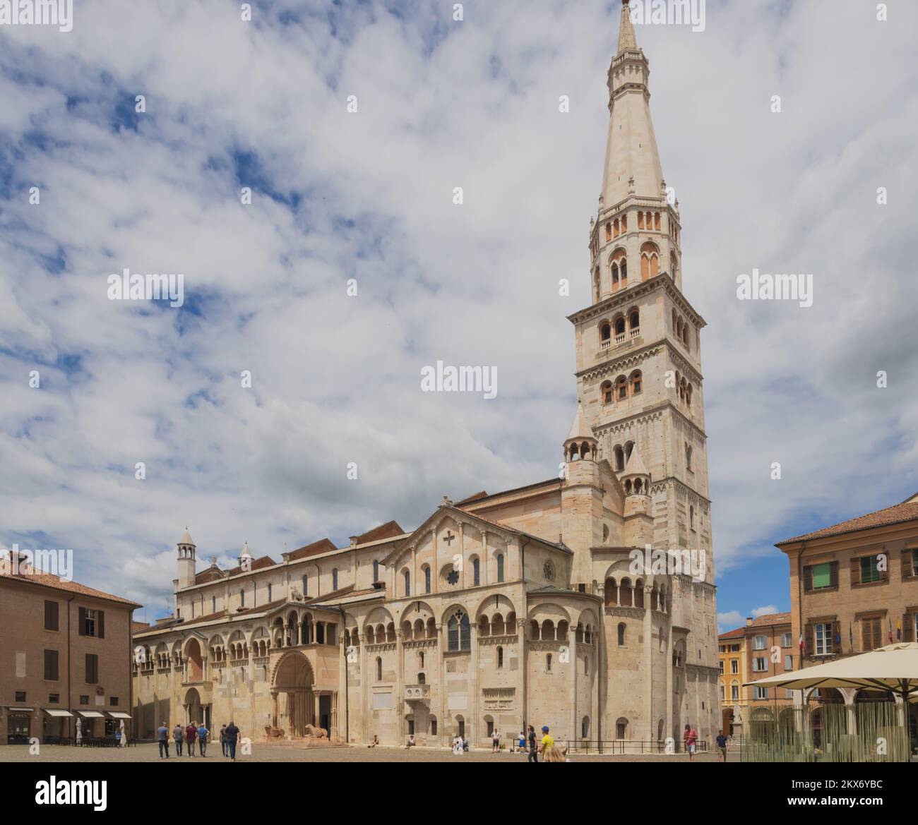 modena piazza del duomo Participolare 2 Stockfoto