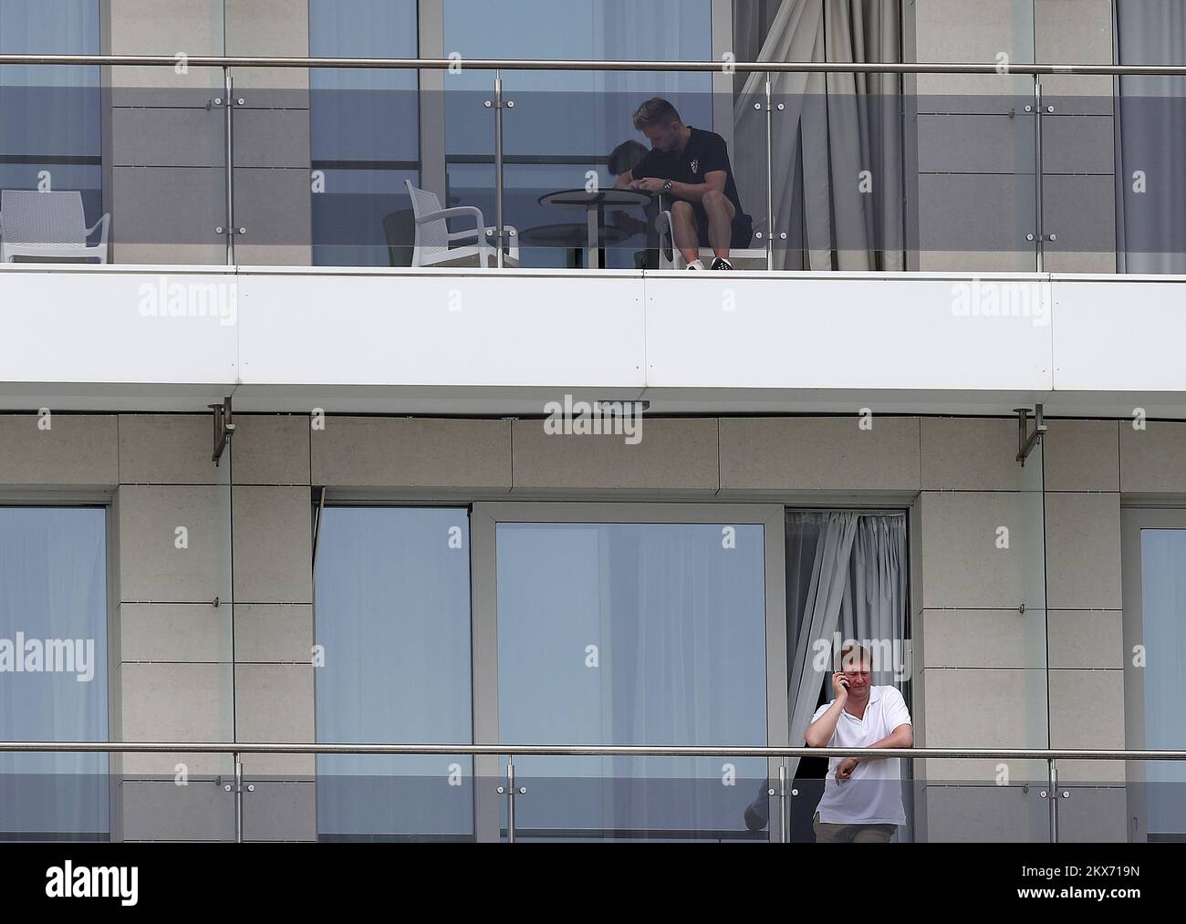 05.07.2018., Russland, Schweiz - FIFA-Weltmeisterschaft 2018. Hotel, in dem die kroatische Fußballmannschaft wohnt. Ivan Rakitic Foto: Igor Kralj/PIXSELL Stockfoto