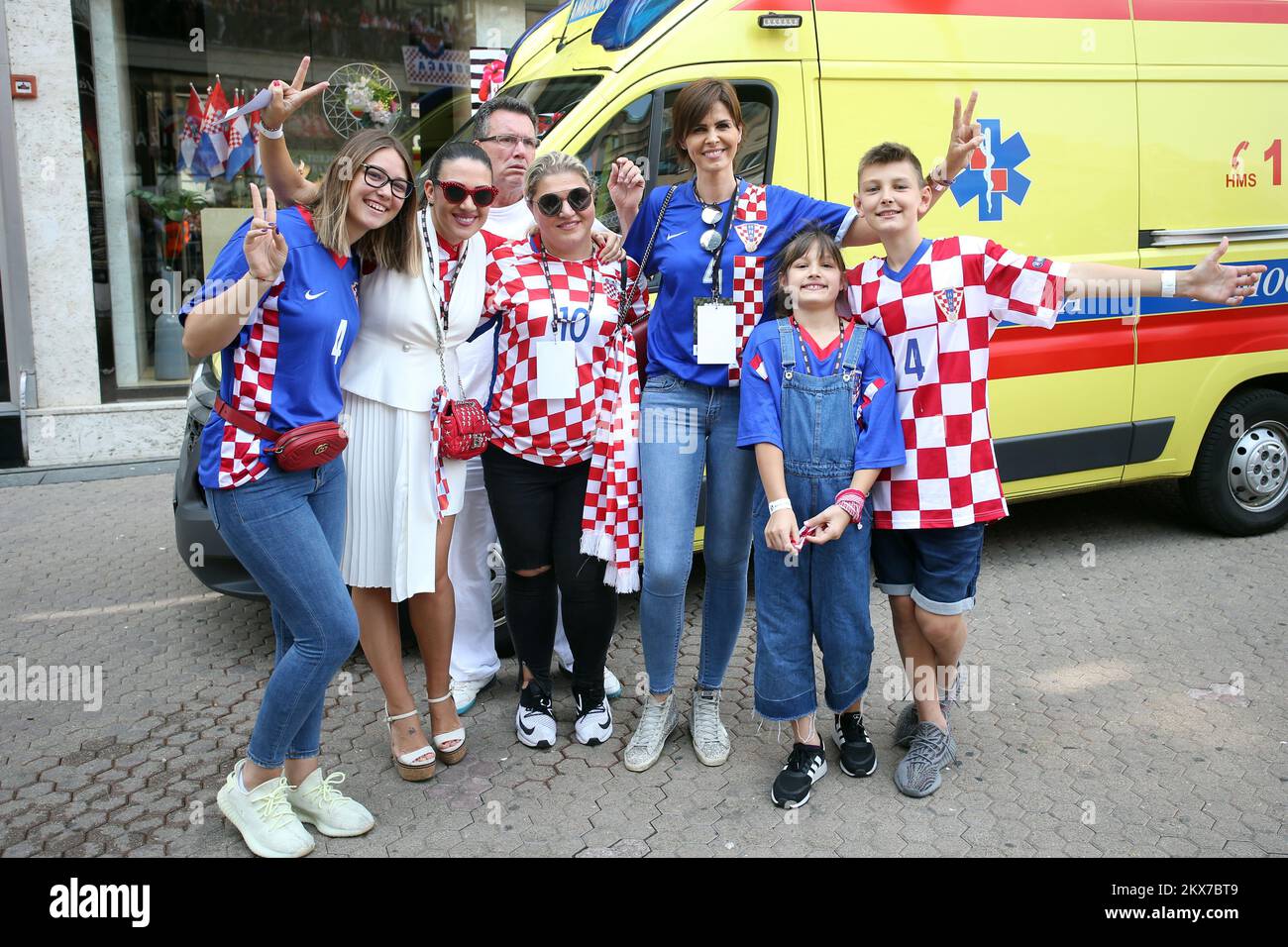 16.07.2018., Kroatien, Zagreb - Zeremonieller Empfang für Vatreni am