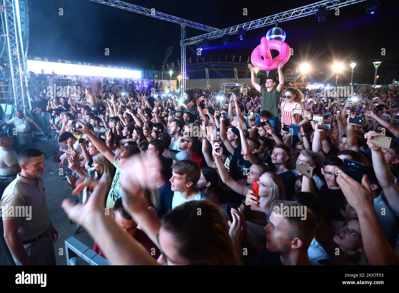 19.07.2018. , Umag - Australin DJ Timmy Trumpet veranstaltete ein Konzert am Kroatien Open Umag Tennis Tournament Foto: Marko Prpic/PIXSELL Stockfoto