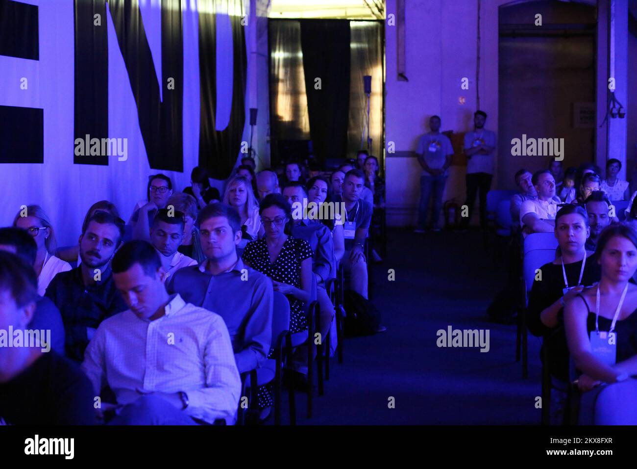 21.09.2018., Rovinj - 11. Medienfestival Am Wochenende. Vortrag mit atrificial Intelligence in programmatischer Werbung. Dozent Paul Martin. Foto: Borna Filic/PIXSELL Stockfoto