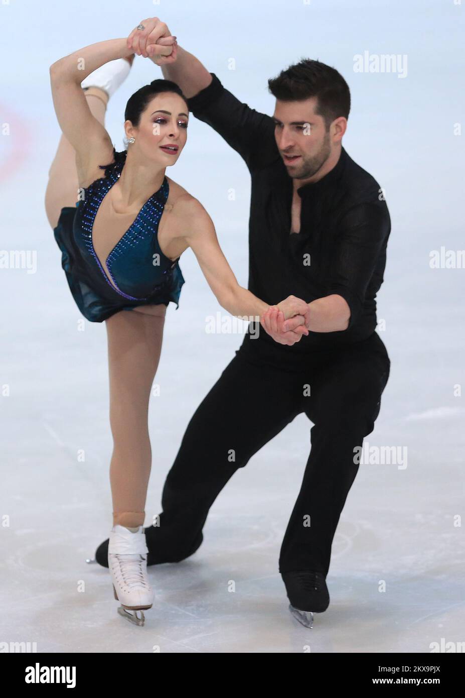 07.12.2018. , Zagreb, Kroatien - 51. Goldene Pirouette - Paare. Deanna Stellato Dudek und Nathan Bartholomay. Foto: Marko Prpic/PIXSELL Stockfoto