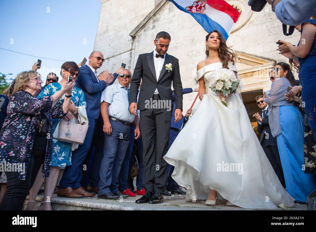 28.04.2018., Kroatien, Cavtat, Konavle - Hochzeit von Kristina Milkovic und Marin Cilic. Foto: Grgo Jelavic/PIXSELL Stockfoto