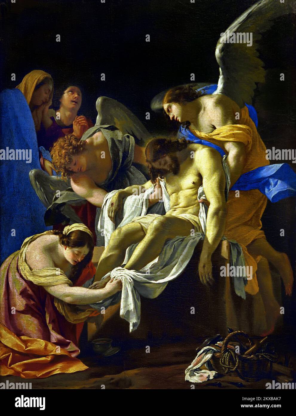 Christus ins Grab gebracht von VOUET Simon 1590-1649, (nachher) (?) 1. Halbes 17. Jahrhundert. Frankreich, Frankreich, Stockfoto