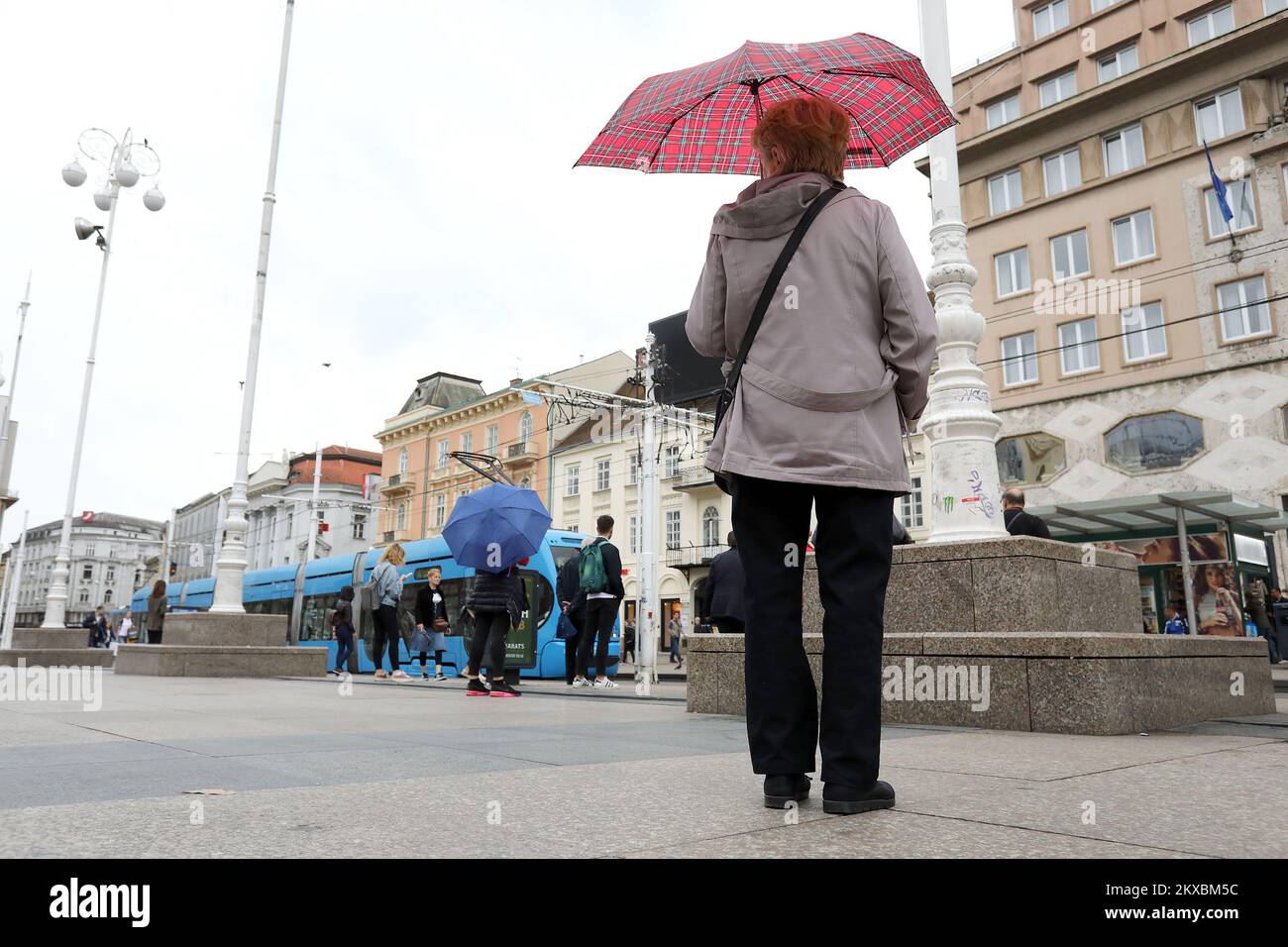 27.05.2019., Zagreb - nach ein paar sonnigen Tagen in Zagreb begann heute wieder zu regnen, aber die Temperaturen sind immer noch relativ warm. Foto: Patrik Macek/PIXSELL Stockfoto