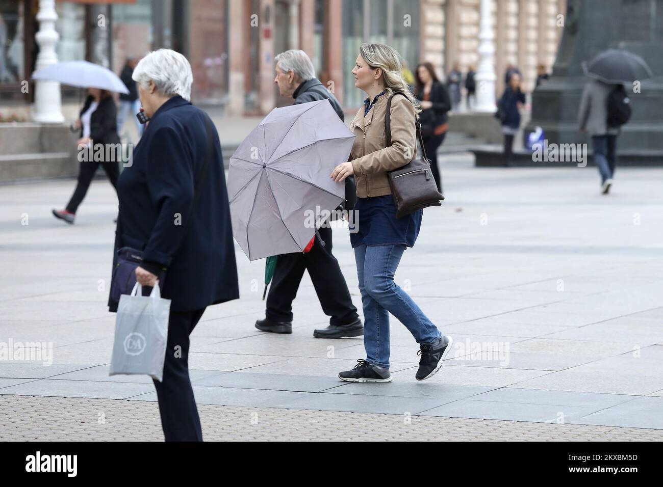 27.05.2019., Zagreb - nach ein paar sonnigen Tagen in Zagreb begann heute wieder zu regnen, aber die Temperaturen sind immer noch relativ warm. Foto: Patrik Macek/PIXSELL Stockfoto