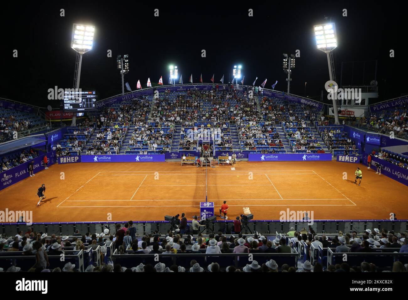 17.07.2019., Umag, Kroatien - 30. Plava laguna Croatia Open Umag 2019. Goran Ivanisevic - Patrick Rafter. Foto: Igor Kralj/PIXSELL Stockfoto