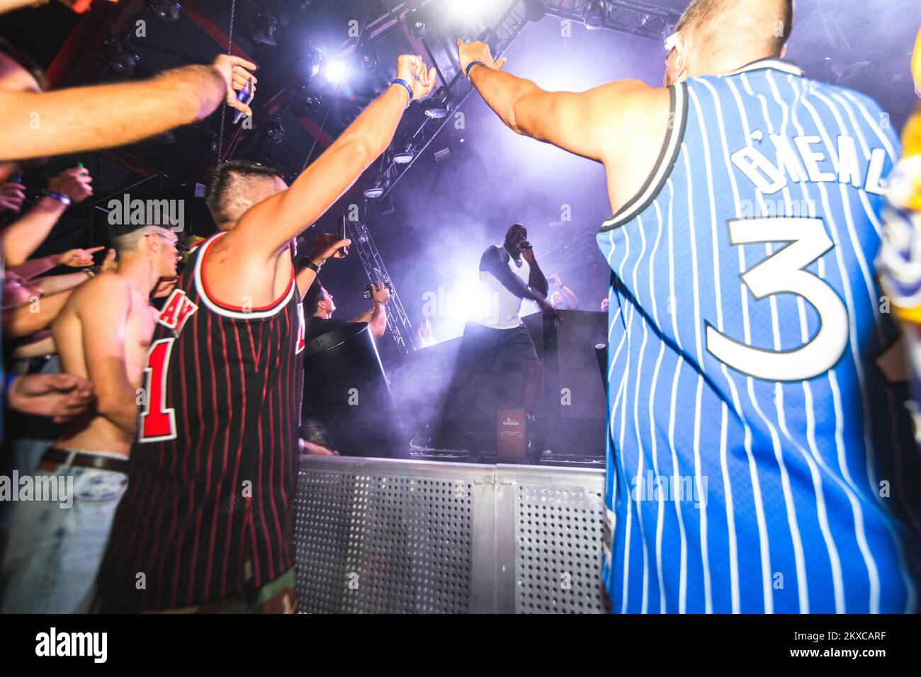 23.07.2019., Kroatien, Novalja - Shaquille O'Neal trat als DJ Diesel auf dem Pow Wow Festival am Zrce Beach auf. Foto: Marko Dimic/PIXSELL Stockfoto