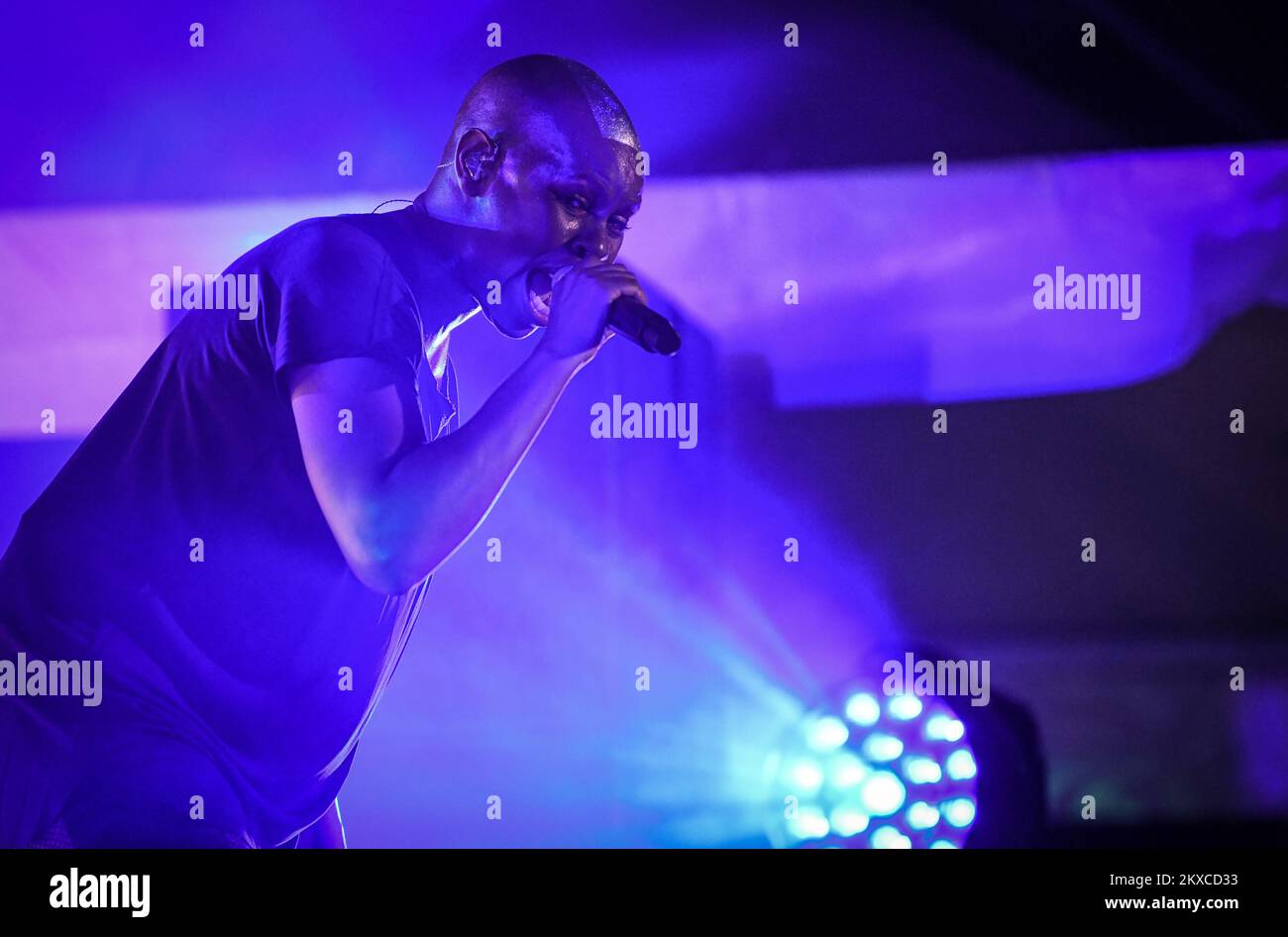 27.07.2019. Zagreb - Gruppe Skunk Anansie veranstaltete ein Konzert im Sportzentrum Salata in Zagreb. Die Gruppe spielte einen ihrer besten Hits und die Menge wurde wild. Zagreb, Kroatien Foto: Josip Regovic/PIXSELL Stockfoto