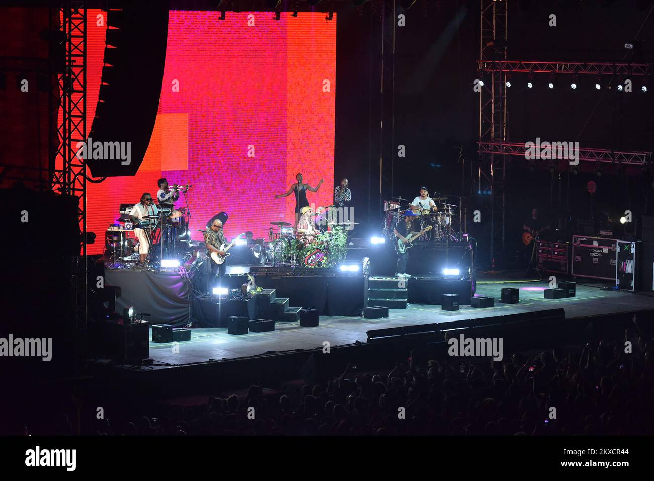 28.08.2019., Pula, Kroatien - US-Sänger und Rapper Anderson .Paak eröffnete Dimensions Festival in Arena Photo: Dusko Marusic /PIXSELL Stockfoto