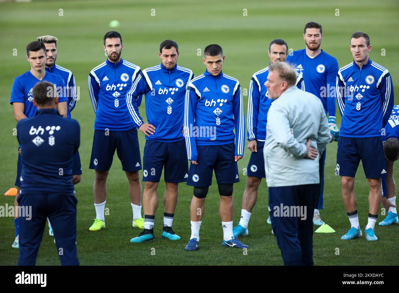 09.10.2019., Zenica, Bosnien und Herzegowina - Training der Fußballmannschaft Bosnien und Herzegowina vor dem Spiel mit Finnland. Foto: Armin Durgut/PIXSELL Stockfoto