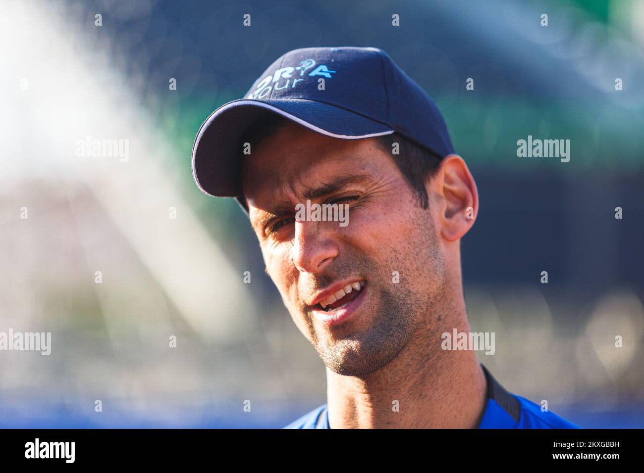 16.06.2020.,Zadar, Kroatien - Novak Djokovic besuchte Tennisplätze im Sportzentrum Visnjik, wo die Adria-Tour stattfindet.Zadar wird einige der Top-Namen im Tennis während der humanitären Adria-Tour am 20. Und 21. Juni beherbergen. Adria Tour wurde von einem der weltweit besten Tennisspieler, Novak Djokovic, gestartet. Das Unternehmen will Sport, positive Werte, â € â € und Fairplay fördern. Das Turnier 2020 dauert vom 13. Juni bis zum 5. Juli. Sie beginnt in Belgrad (13. Und 14. Juni), dann in Zadar (20. Und 21. Juni) und Montenegro (27-28. Juni)Foto: Marko Dimic/PIXSELL Stockfoto