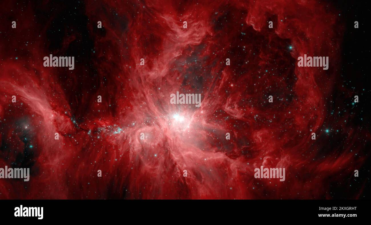 Orion-Nebelobject Name (Optional) Hintergrund oder Hintergrund des Arbeitsplatzes. Erforschung des Universums. Elemente dieses Bildes, bereitgestellt von der NASA Stockfoto