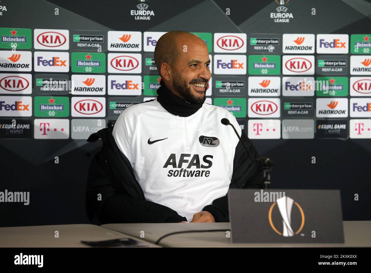 Pascal Jansen von AZ Alkmaar während der Pressekonferenz vor dem Spiel mit HNK Rijeka in Rijeka, Kroatien am 09. Dezember 2020. Foto: Goran Kovacic/Pixsell Stockfoto