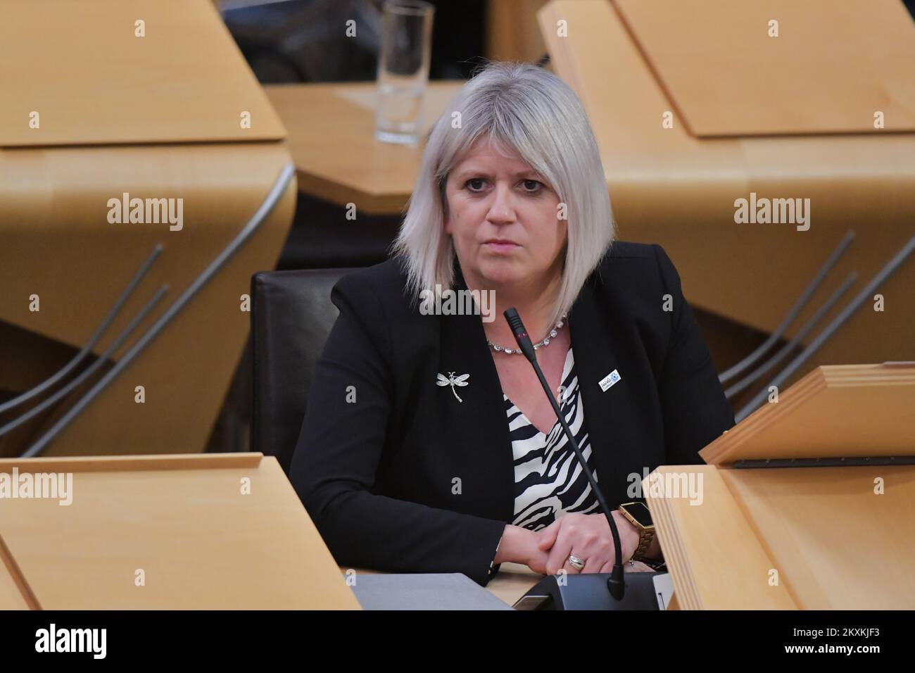 Edinburgh Scotland, Vereinigtes Königreich, 30. November 2022. Sue Webber, schottische Konservative, MSP, im schottischen Parlament. Live-Nachrichten von sst/alamy Stockfoto