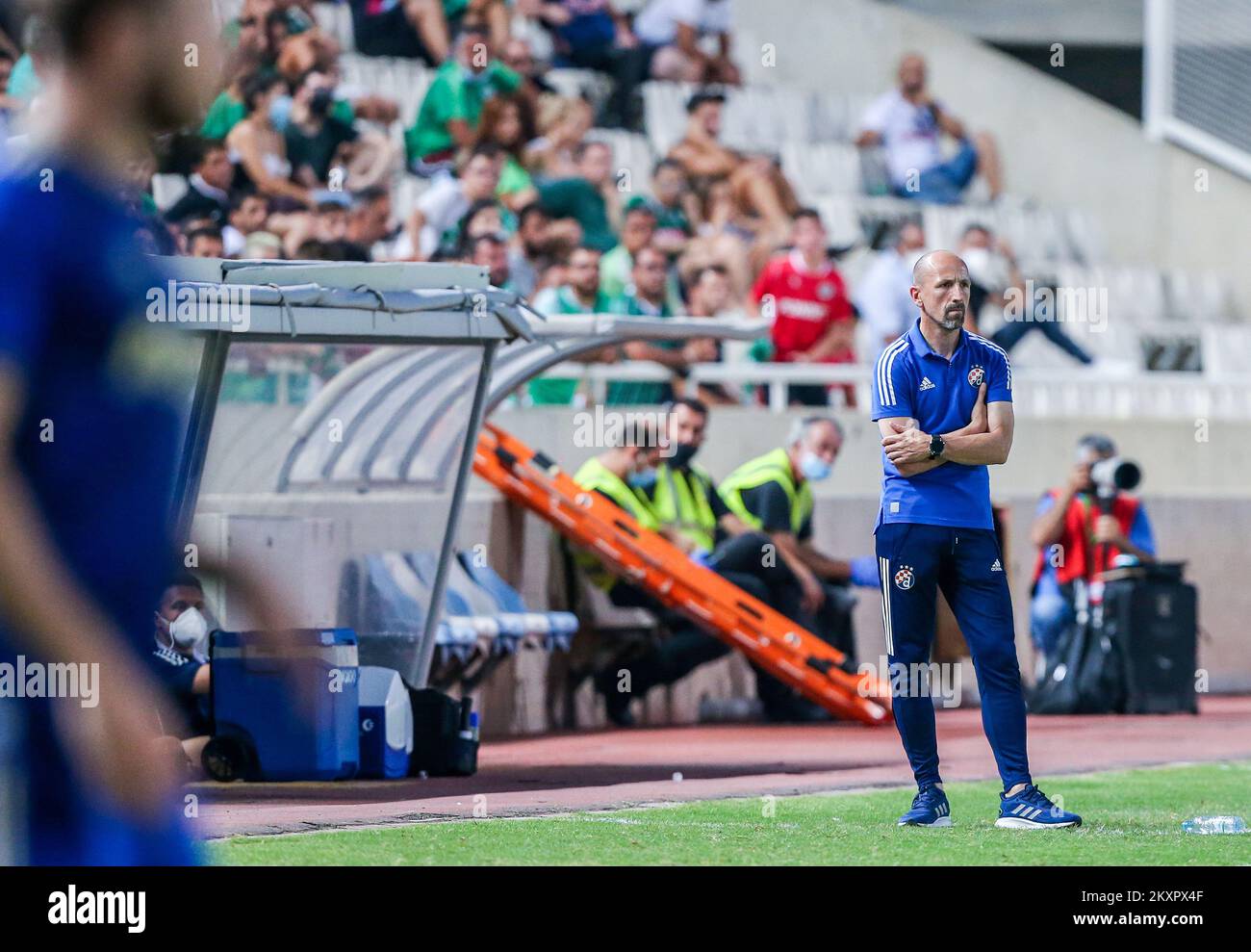 Damir Krznar im zweiten Spiel der 2.. Runde der UEFA Champions League, Omonoia - GNK Dinamo im Stadion GPS, Strovolos, Nikosia, Zypern auf 27. Juli 2021 Foto: Jurica Galoic/PIXSELL Stockfoto