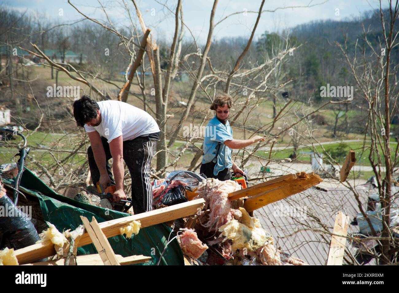 Tornado West Liberty, Ky. , 14. März 2012 Freiwillige von Mennonite