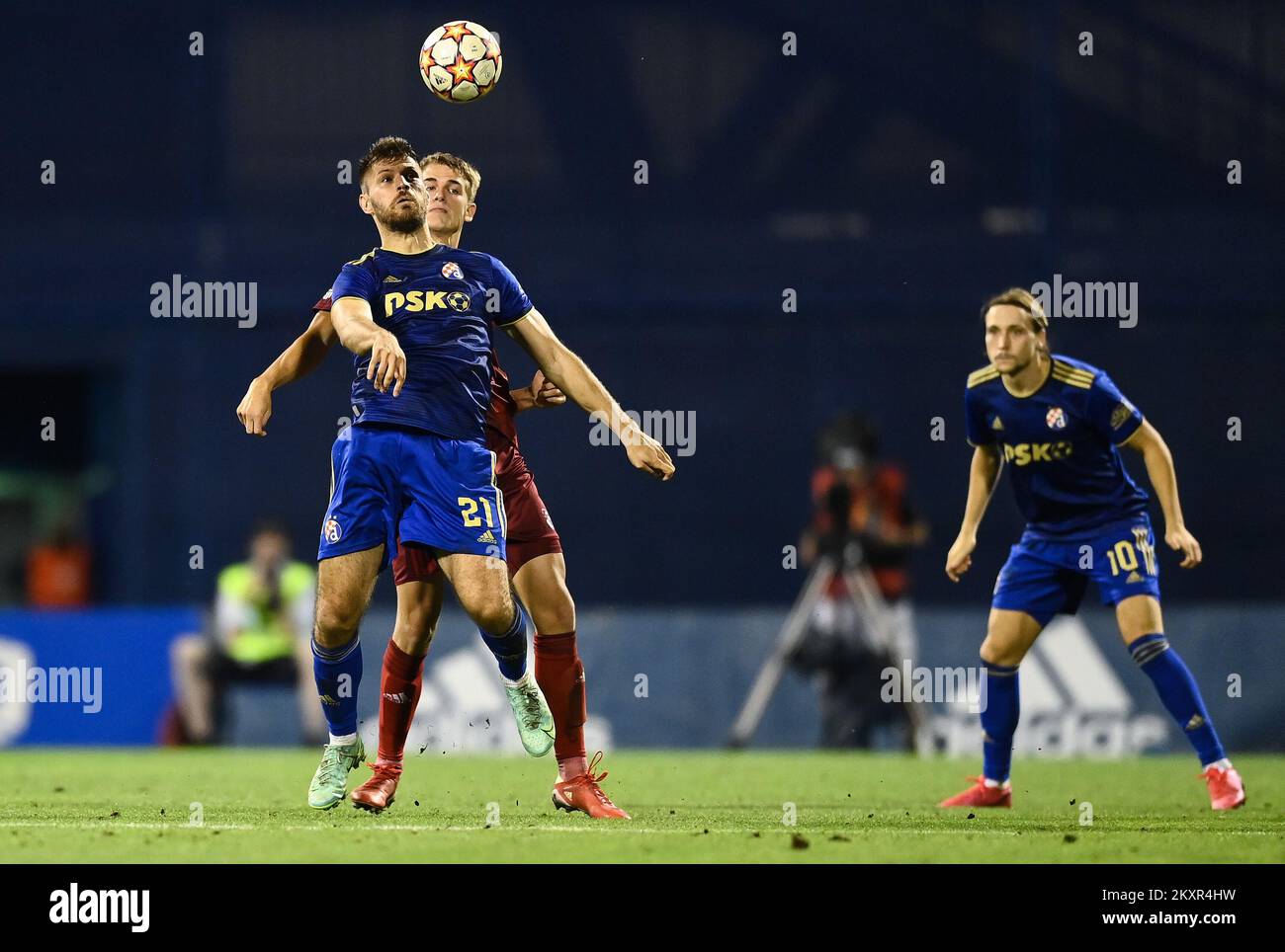 Kroatien, Zagreb - 4. AUGUST 2021 Bruno Petkovic während des Fußballspiels der UEFA Champions League in der dritten Qualifikationsrunde Leg 1 zwischen Dinamo Zagreb und Legia Warschau im Maksimir Stadium. Foto: Josip Regovic/PIXSELL Stockfoto