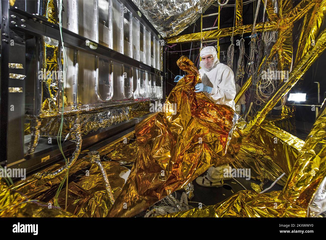 Das James Webb Weltraumteleskop wird vorbereitet Stockfoto