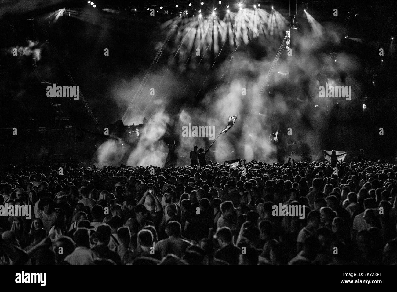 Performance von DJ Alesso am zweiten Abend des Ultra Europe Festivals in Split, Kroatien, am 09 2022. Juli. Foto: Zvonimir Barisin/PIXSELL Stockfoto