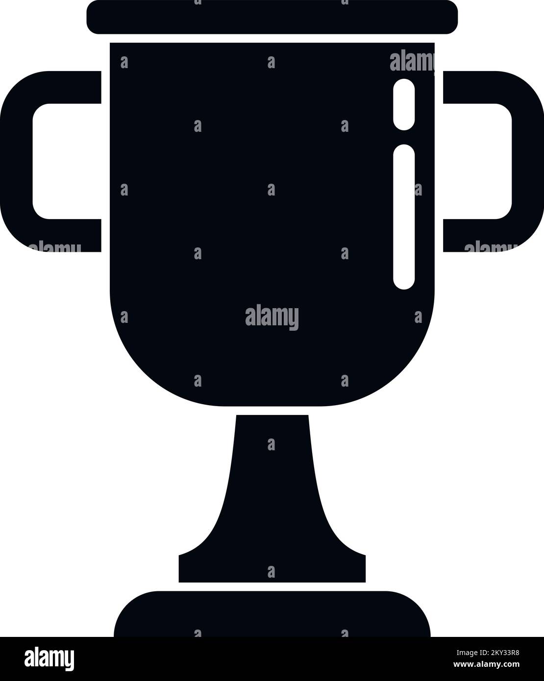 Campus Gold-Cup-Symbol einfacher Vektor. College-Ausbildung. Das Leben studieren Stock Vektor