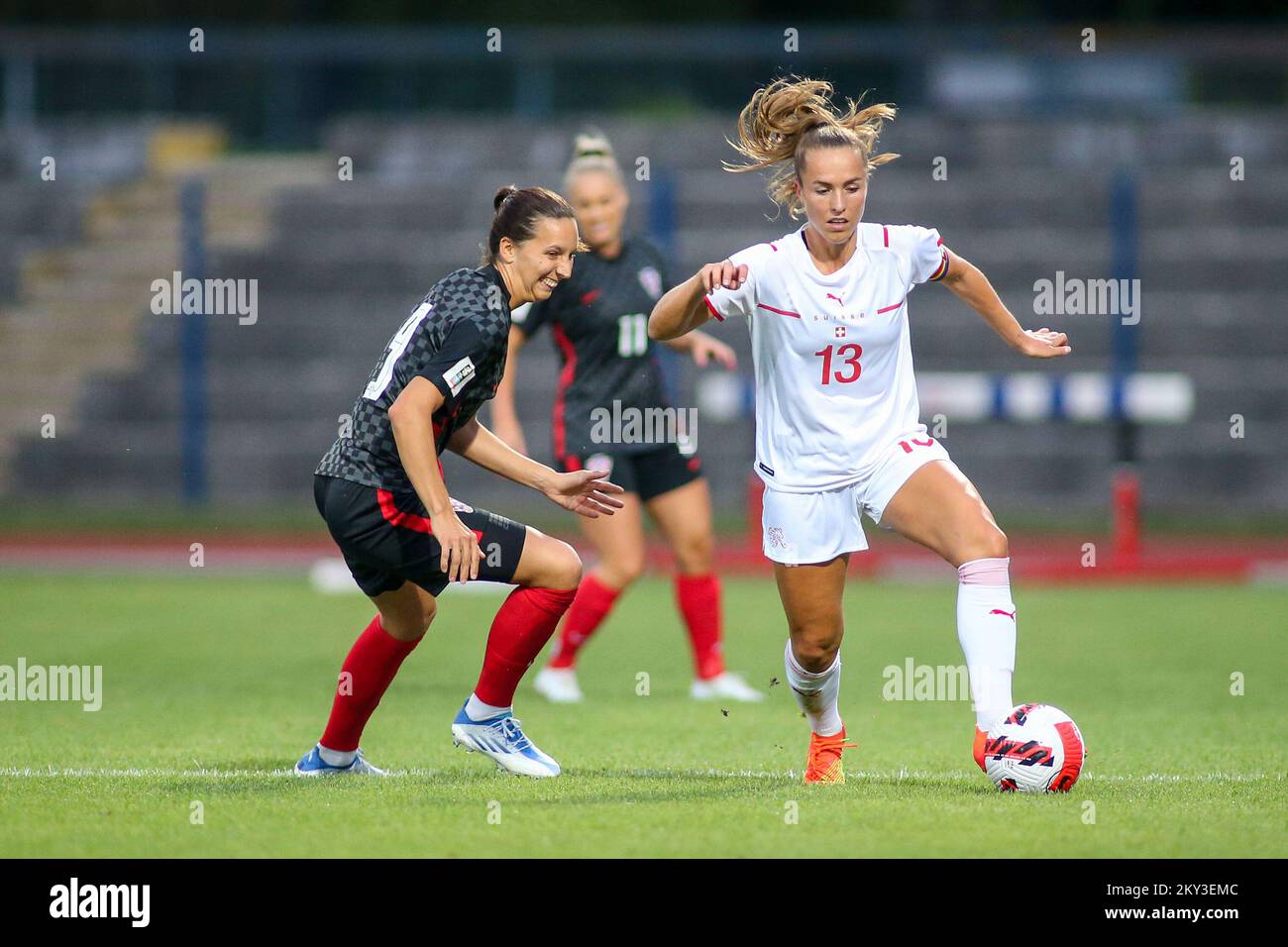 Tea Rudelic KARLOVAC, SEPTEMBER 02: Lia Walti von der Schweiz im Kampf gegen Ivana ...