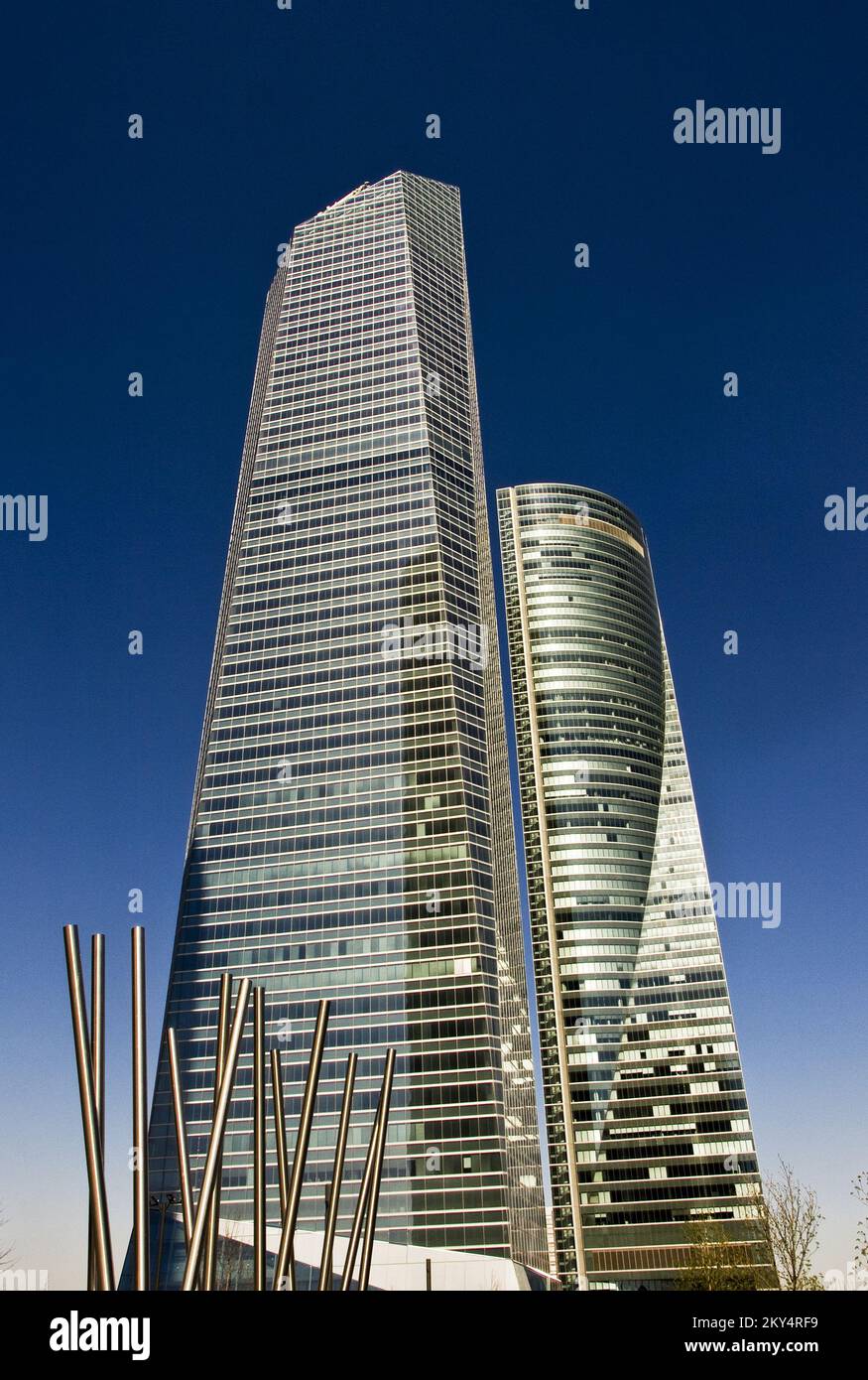 Ein allgemeiner Blick auf das 5-Sterne-Hotel Eurostar Tower in Madrid Stockfoto