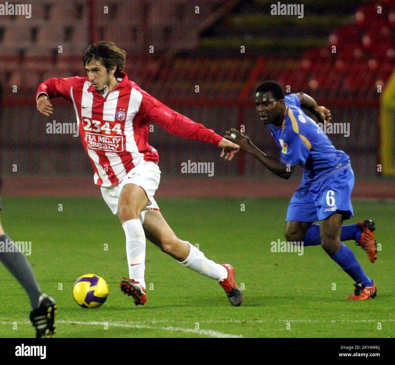 Red Star Belgrads Dejan Lekic in Aktion. Stockfoto