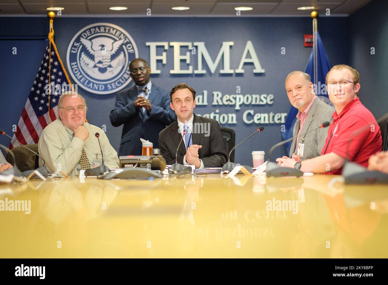 35. Jahre FEMA Speakers Event.. Fotos zu Katastrophen- und Notfallmanagementprogrammen, Aktivitäten und Beamten Stockfoto