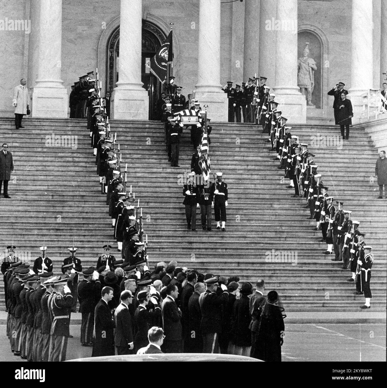 Die Trauerfeier für US-Präsident Dwight Eisenhower Stockfoto