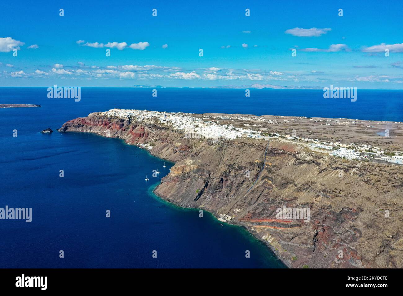 Oia, Santorin, Griechenland Stockfoto