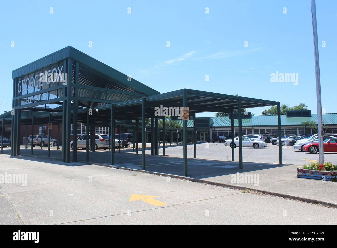 Jefferson Parish, La., 14. Mai 2013 – bis heute wurden etwa $1,3 Millionen Dollar von der FEMA für die George Cox Grundschule finanziert. Die FEMA hat öffentliche Fördermittel und Zuschüsse für den Wiederaufbau der durch den Hurrikan Katrina zerstörten Infrastrukturen bereitgestellt. Manuel Broussard/FEMA Stockfoto