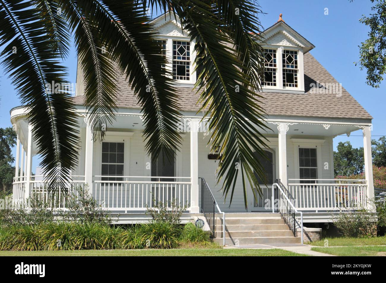 St. Bernard, La., 27. August 2015 - infolge der umfangreichen Schäden durch den Hurrikan Katrina wurde der Islenos Museumskomplex mit Hilfe des FEMA Public Assistance Grant-Programms wiederaufgebaut. Der Komplex war ein Halt auf einer einwöchigen Erholungstour, die von St. Bernard Parish zum 10.. Jahrestag des Hurrikans Katrina. Stockfoto