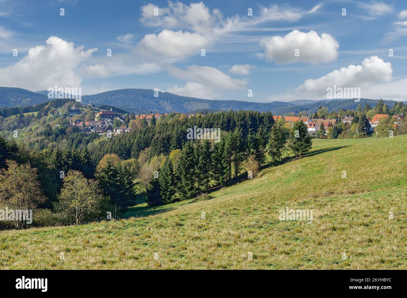 Dorf Sankt Andreasberg, Harz-Gebirge, Deutschland Stockfoto